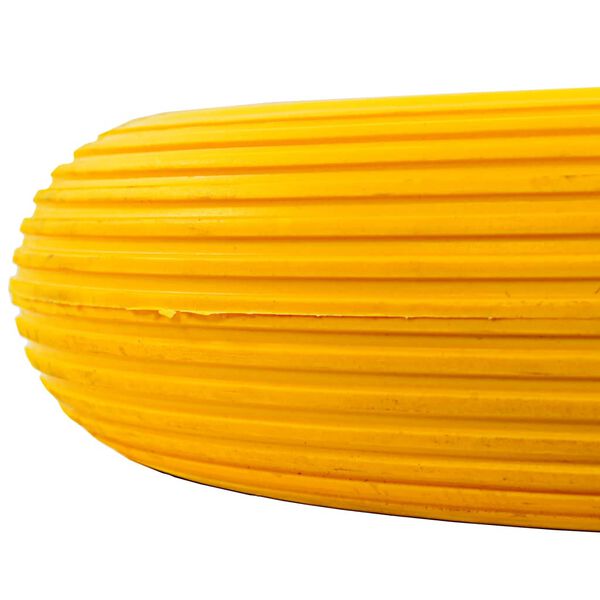 vidaXL Kotač za kolica s osovinom od čvrstog PU-a 4.00 - 8 390 mm