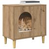 vidaXL Mačja Kuća Umjetnička hrastovina 51 x 30 x 52 cm