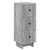 vidaXL Ormar s ladicama Siva sonoma 33 x 34,5 x 90 cm