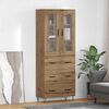 vidaXL Highboard Umjetnički hrast 69,5 x 34 x 90 cm Konstruirano drvo