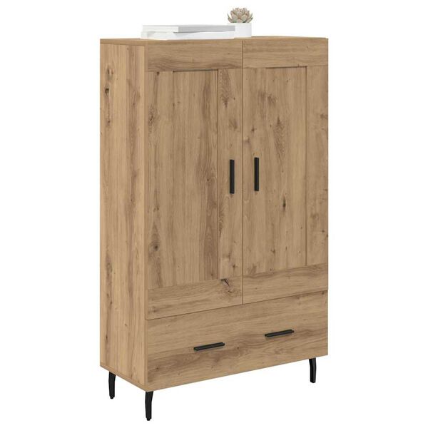 vidaXL Highboard Umjetnički hrast 69,5 x 31 x 115 cm Konstruirano drvo