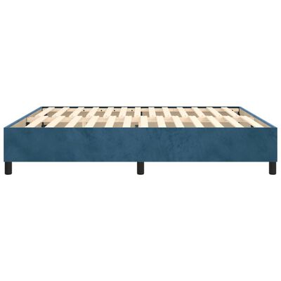 vidaXL Okvir za krevet tamnoplavi 200x200 cm baršunasti