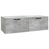 vidaXL TV ormar za zid Betonska siva 98 x 41 x 30 cm Konstruirano drvo