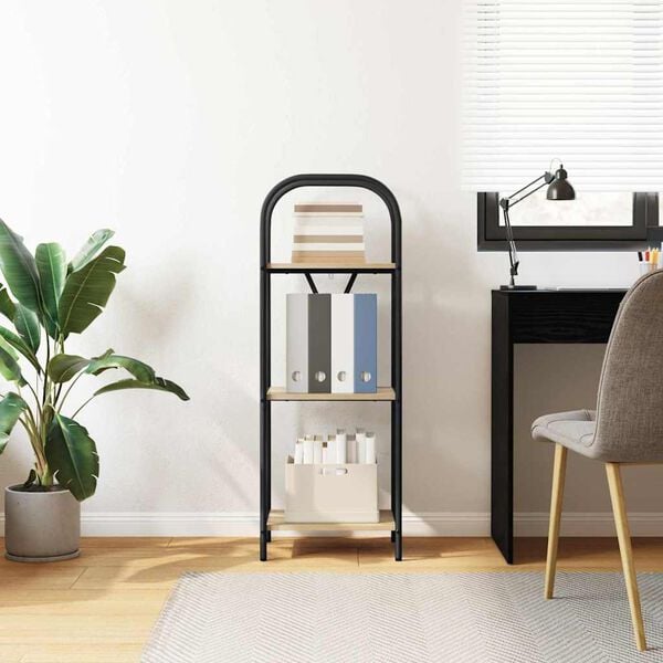 vidaXL Polica Sonoma hrast 40 x 30 x 109 cm Konstruirano drvo