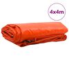 vidaXL Cerada 650g / m² Narančasta 4 x 4 m Platno s PVC premazom