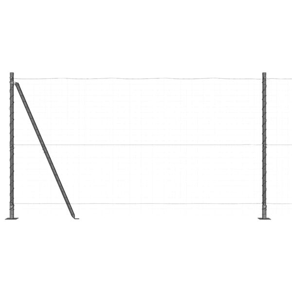 vidaXL Stup za ogradu 52 pcs Siva 3,2 x 3,2 x 68,5 cm