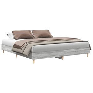 vidaXL Okvir kreveta bez madraca 200x200 cm od konstruiranog drva
