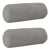 vidaXL Presvlaka za jastuk 2 pcs HEERLEN Svjetlosiva &Oslash; 15 x 40 cm Kord