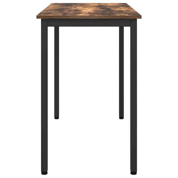 vidaXL stol Dimljeni hrast 100 x 50 x 76,5 cm Inženjerska drva i čelik