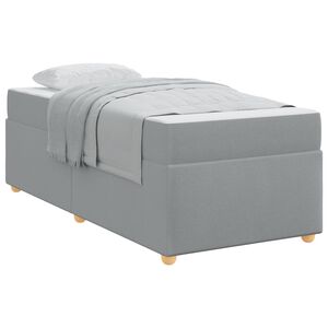 vidaXL Krevetna konstrukcija Svijetlo siva 80 x 200 cm tkanina