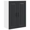 vidaXL Ormar za Zid PORTO Crna 60 x 31 x 80 cm Konstruirano drvo