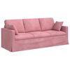 vidaXL Sofa 2 pcs Ružičasta 198 x 78 x 80 cm Bar&scaron;un