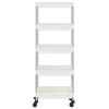 vidaXL Kuhinjska kolica s 5 razina bijela 42x29x128 cm željezo i ABS
