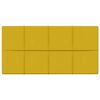 vidaXL Zidna uzglavlja 12 pcs Žuta 60 x 30 cm Bar&scaron;un