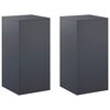 vidaXL Stalak za biljke 2 pcs Antracit 40 x 40 x 80 cm Pocinčani čelik
