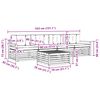 vidaXL Set vanjskih sofa s jastukom 5 pcs Prirodna i krem