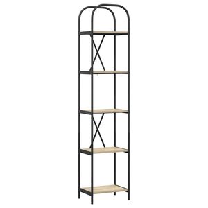 vidaXL Polica 5 razina 40 x 30 x 183 cm Konstruirano drvo Sonoma hrast