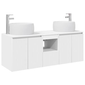 vidaXL Set ormarića za kupaonicu 3 kom. Bijela 49,5 x 44,5 x 66 cm
