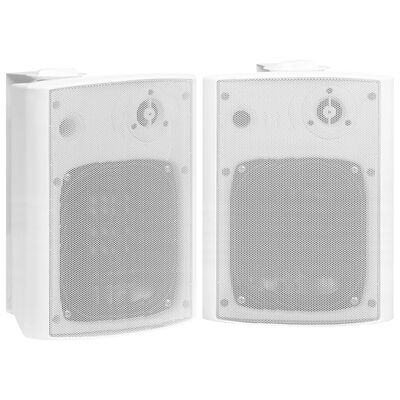 vidaXL Zidni stereo zvučnici 2 kom bijeli unutarnji/vanjski 120 W