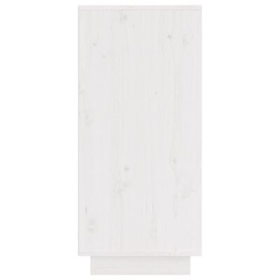 vidaXL Komoda bijela 31,5 x 34 x 75 cm od masivne borovine