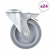 vidaXL Okretni kotačići s otvorom za vijke 24 kom 100 mm