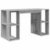 vidaXL Stol s policom Siva Sonoma 130 x 50.5 x 75 cm Konstruirano drvo