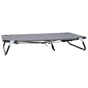 vidaXL Krevet za psa 105 x 65 x 18 cm Čelik Svjetlosiva
