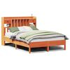 vidaXL Krevet s regalom za knjige bez madraca 150x200 cm od borovine