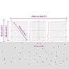 vidaXL Stup za ogradu Siva 25 x 0,6 m (mreža 36 mm) Čelik i PVC