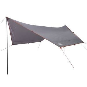 vidaXL Cerada za kampiranje siva i narančasta 430 x 380 x 210 cm vodootporna