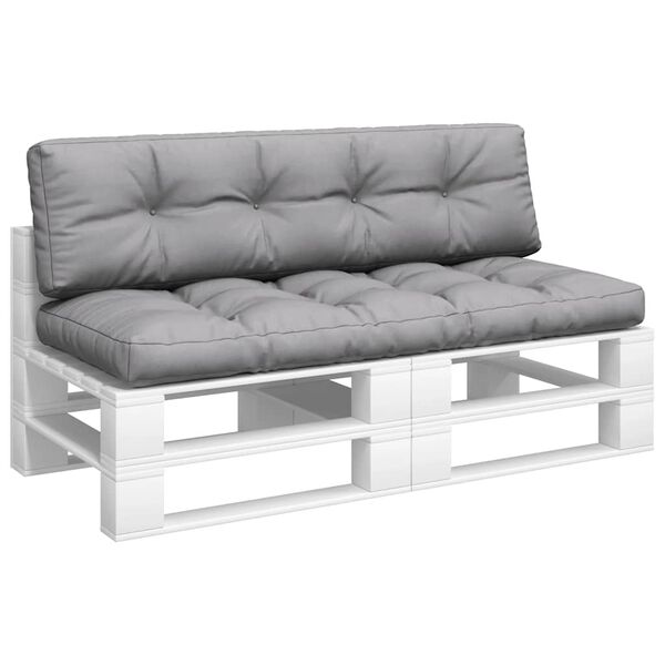 vidaXL Jastuci za palete 2 kom sivi od tkanine