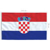 vidaXL Hrvatska zastava 90 x 150 cm