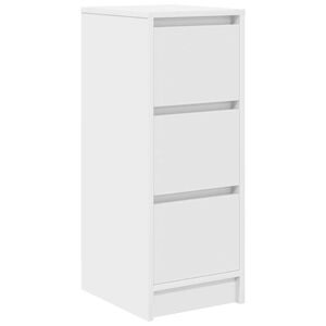 vidaXL Komoda bijela 29,5x34x76 cm od konstruiranog drva