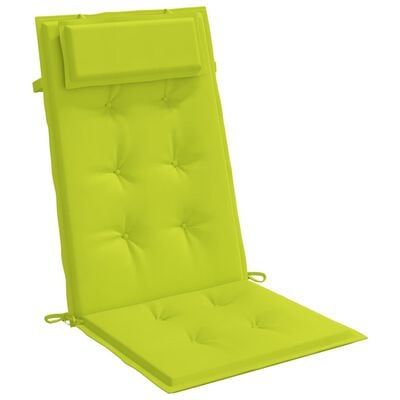 vidaXL Jastuci za stolicu s visokim naslonom 2 kom zeleni od tkanine
