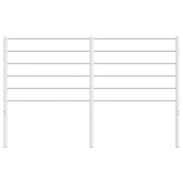 vidaXL Metalno uzglavlje bijelo 140 cm