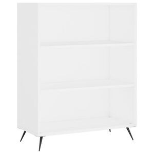 vidaXL Regal za knjige bijeli 69,5 x 32,5 x 90 cm konstruirano drvo