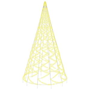 vidaXL Božićno drvce na stijegu 3000 toplih bijelih LED žarulja 800 cm