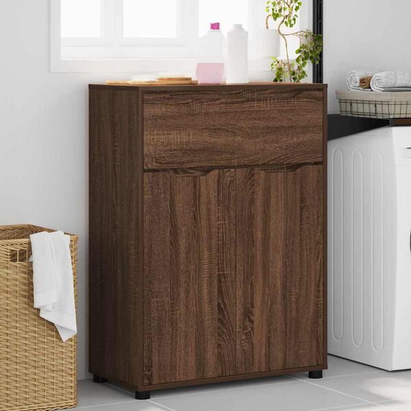 vidaXL Kupaonski ormar s ladicama Smeđi hrast 72,5 x 36,5 x 100 cm