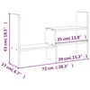vidaXL Stalak za monitor smeđi (39 - 72) x 17 x 43 cm masivna borovina
