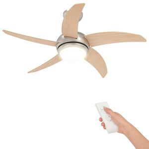 vidaXL Ventilator za strop s svjetlom i daljinskim upravljačem Sonoma