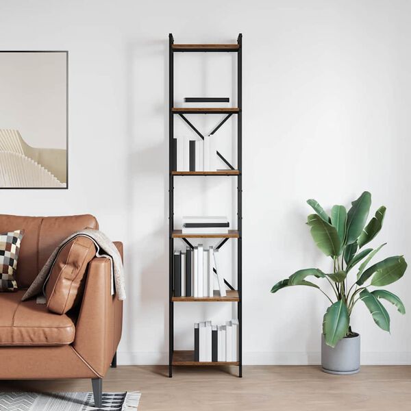 vidaXL Polica Staro drvo 40 x 30 x 189,5 cm Konstruirano drvo