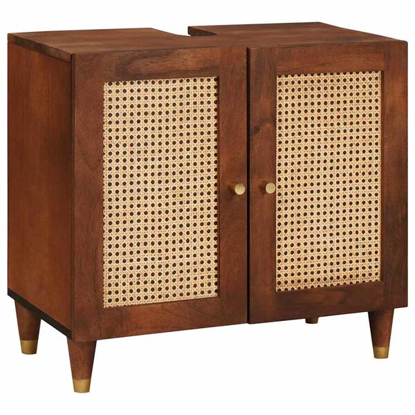 vidaXL Ormarić za umivaonik Smeđa 62 x 33 x 58 cm Konstruirano drvo