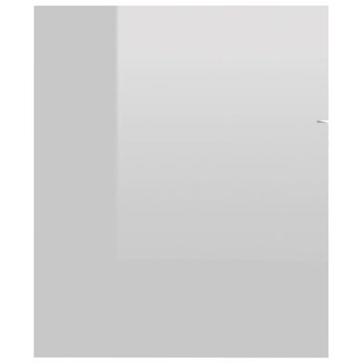 vidaXL Ormarić za umivaonik visoki sjaj bijeli 60x38,5x46 cm drveni