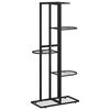 vidaXL Stalak za cvijeće s 5 razina 43 x 22 x 98 cm crni metalni