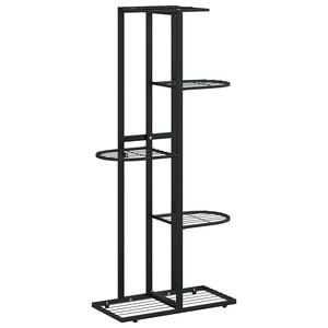 vidaXL Stalak za cvijeće s 5 razina 43 x 22 x 98 cm crni metalni