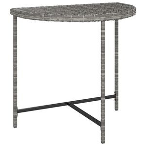 vidaXL Vrtni stol sivi 80 x 50 x 75 cm od poliratana