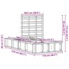 vidaXL Krevetna konstrukcija Smeđa 100 x 200 cm Čvrsto borovo drvo