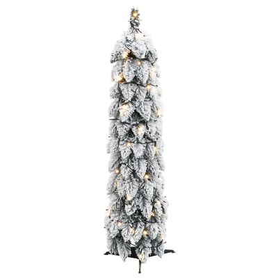 vidaXL Umjetno osvijetljeno božićno drvce s 30 LED i snijegom 60 cm