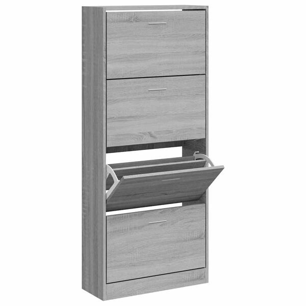 vidaXL Ormarić za cipele boja hrasta 63x24x147 cm konstruirano drvo