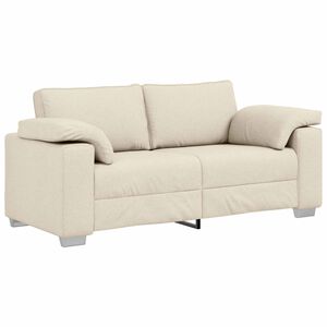 vidaXL Sofa za dvije osobe Bež 180 cm Platnasta tkanina